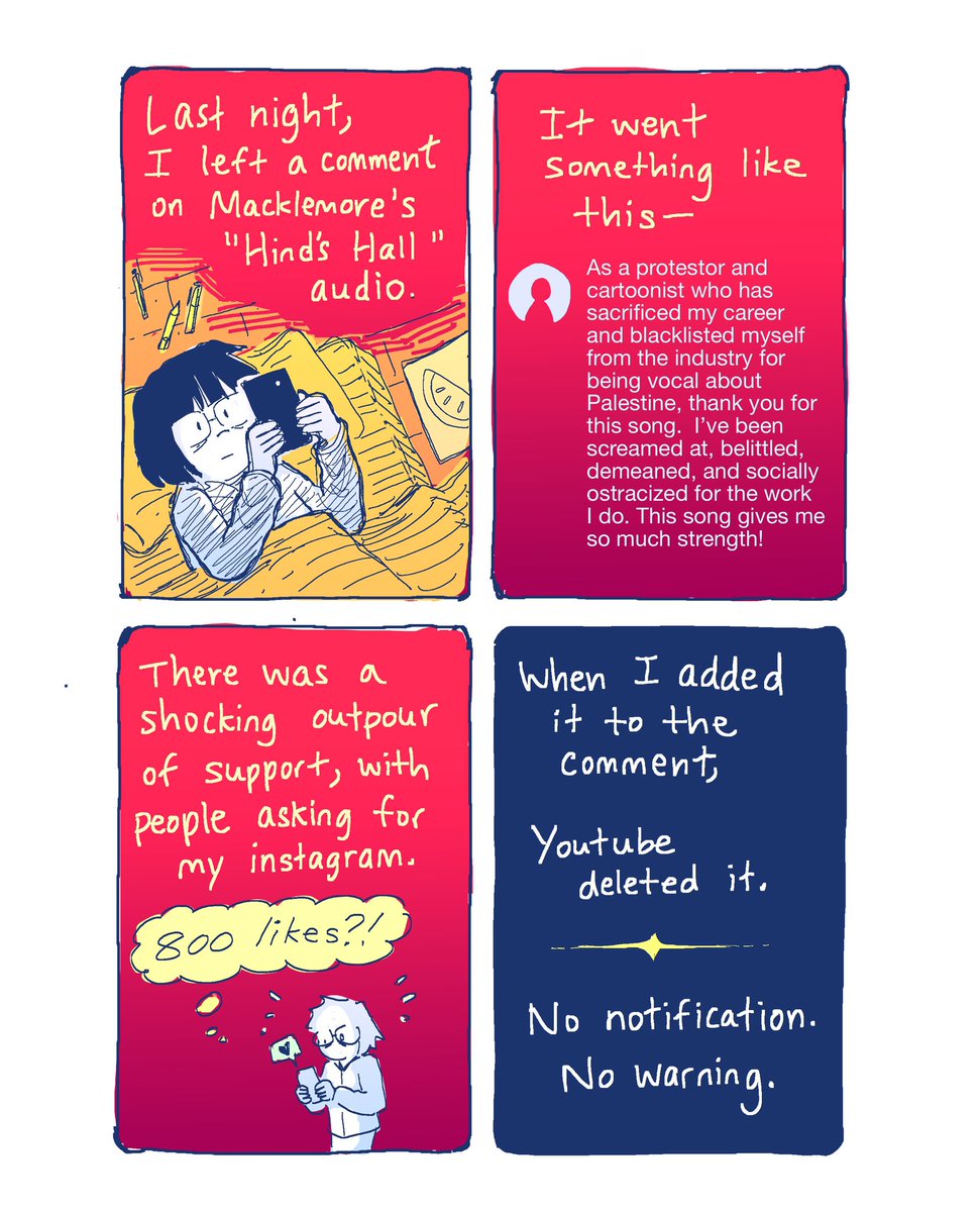 A comic on being silenced. 1/2