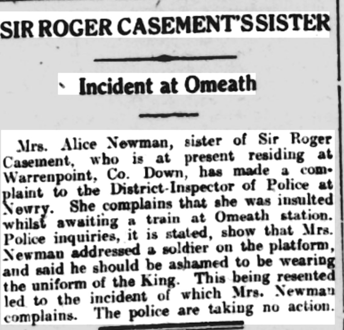 VisitThePoint's tweet image. Enjoyed your podcast on Roger Casement @JoeBrolly1993  - recently found a bit of local Casement historical trivia related to Warrenpoint, Co. Down
