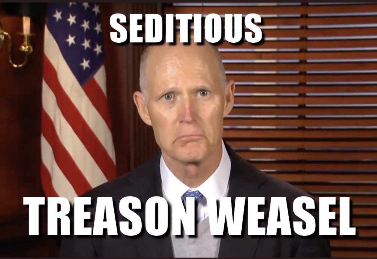 Sen. Rick Scott is trending. This is a friendly reminder of who this man is and will always be. #RickScott #GOPTraitorsToDemocracy