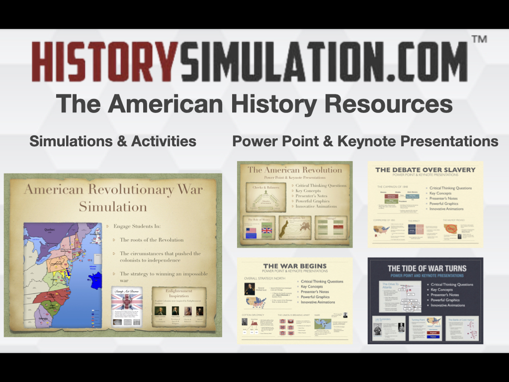 #AmericanHistory Resources that engage students in the classroom and at home #elearning #Games4Ed historysimulation.com/american-histo…