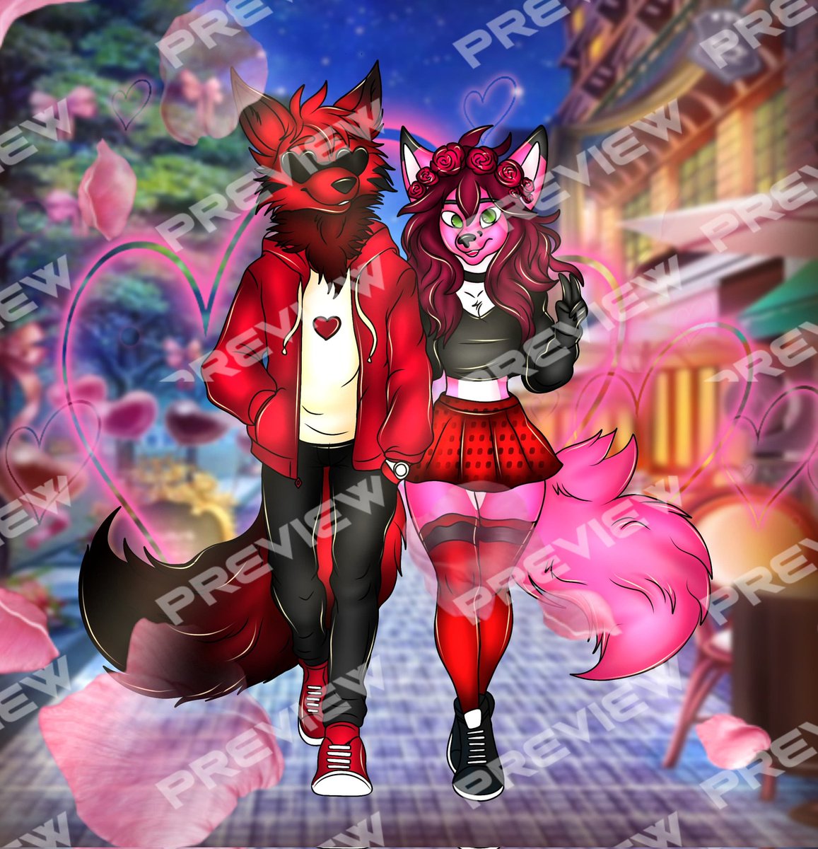 miami_fur's tweet image. Commission done with my lovely client ❤️🥰 

#commissionsopen #furryfandom #Fursona #furrycommunity #FWA2024