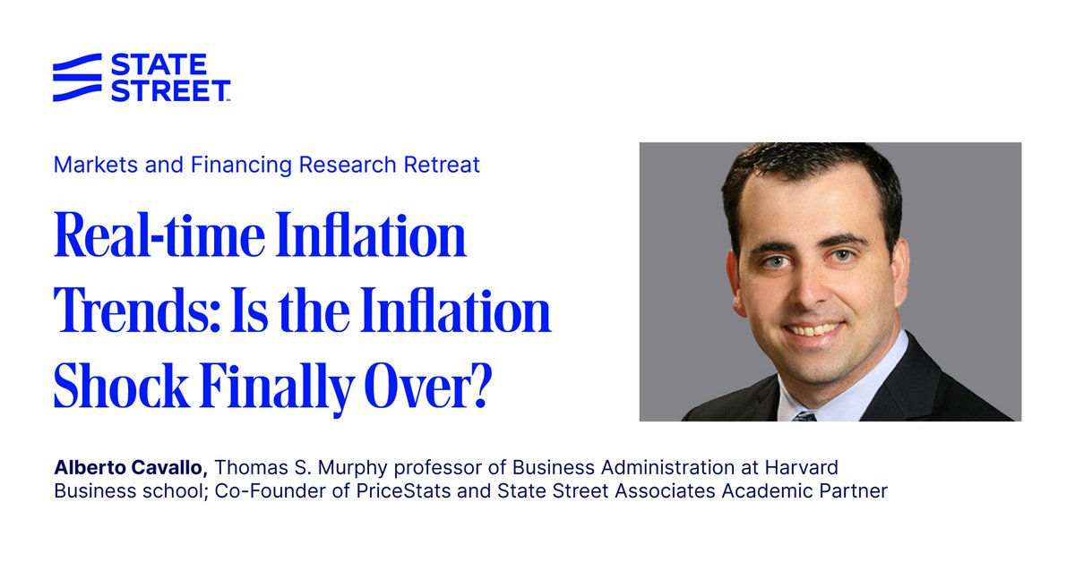 We are looking forward to our 23rd annual Markets and Financing Research Retreat where global experts will share perspectives on critical issues in equity, fixed income and more. @albertocavallo, co-founder of @pricestats and professor at @Harvard Business School, will join us to