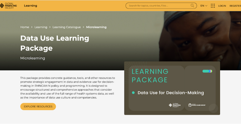 theGFF's tweet photo. Now on the GFF Knowledge and Learning Portal: #DataUse Learning Package

Designed to support decision makers in RMNCAH-N policy + programming with concrete guidance tools, and other resources to promote strategic engagement in data and evidence use. #healthpolicy

Explore: