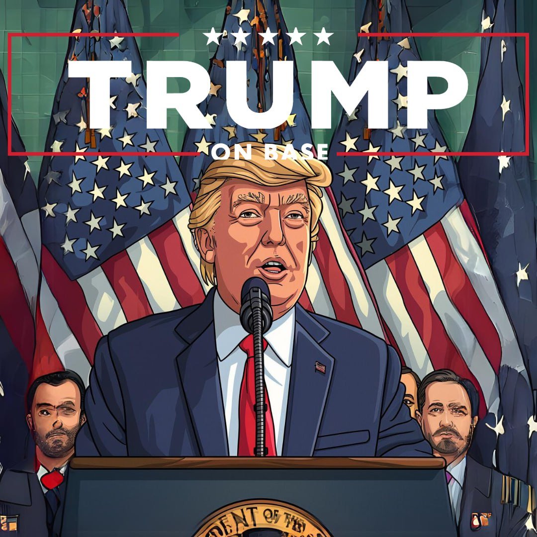 basedtrumpcoin's tweet photo. $TRUMP says he likes crypto. That's all we need to know. https://t.co/a4sXjjjEf9