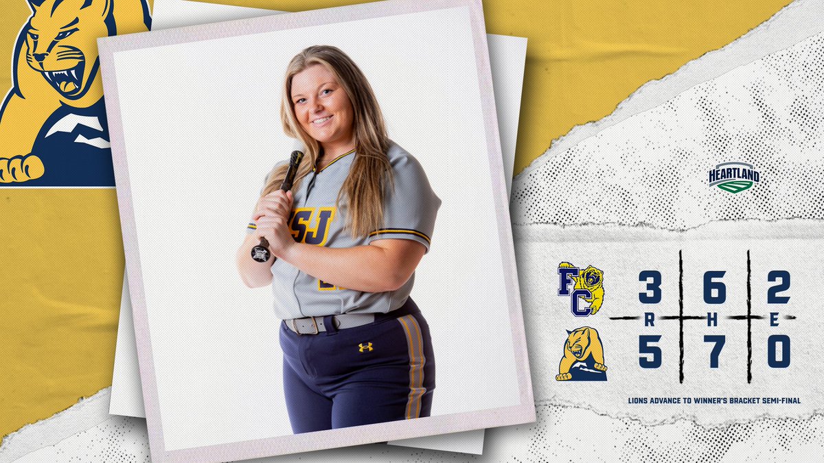 🥎| LIONS WIN |@MSJSoftball MSJ Softball wins their opening round HCAC tournament matchup over Earlham College! Lions will be back in action tonight for a Winner's bracket Semi-final contest against Franklin College at 7:00 PM! #DefendtheMount #d3Softball #HCACTournament