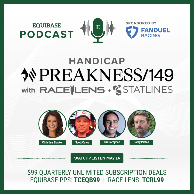 We are just 9 days away from the 149th running of the Preakness Stakes @PimlicoRC! Handicap the Preakness Stakes with the Equibase Podcast sponsored by @FanDuel_Racing!! 📝📝 Watch/listen on May 14 🎙️🎥 Expert handicappers @ChristinaFDTV (FanDuel TV analyst), @Coles_17 (#NHC…