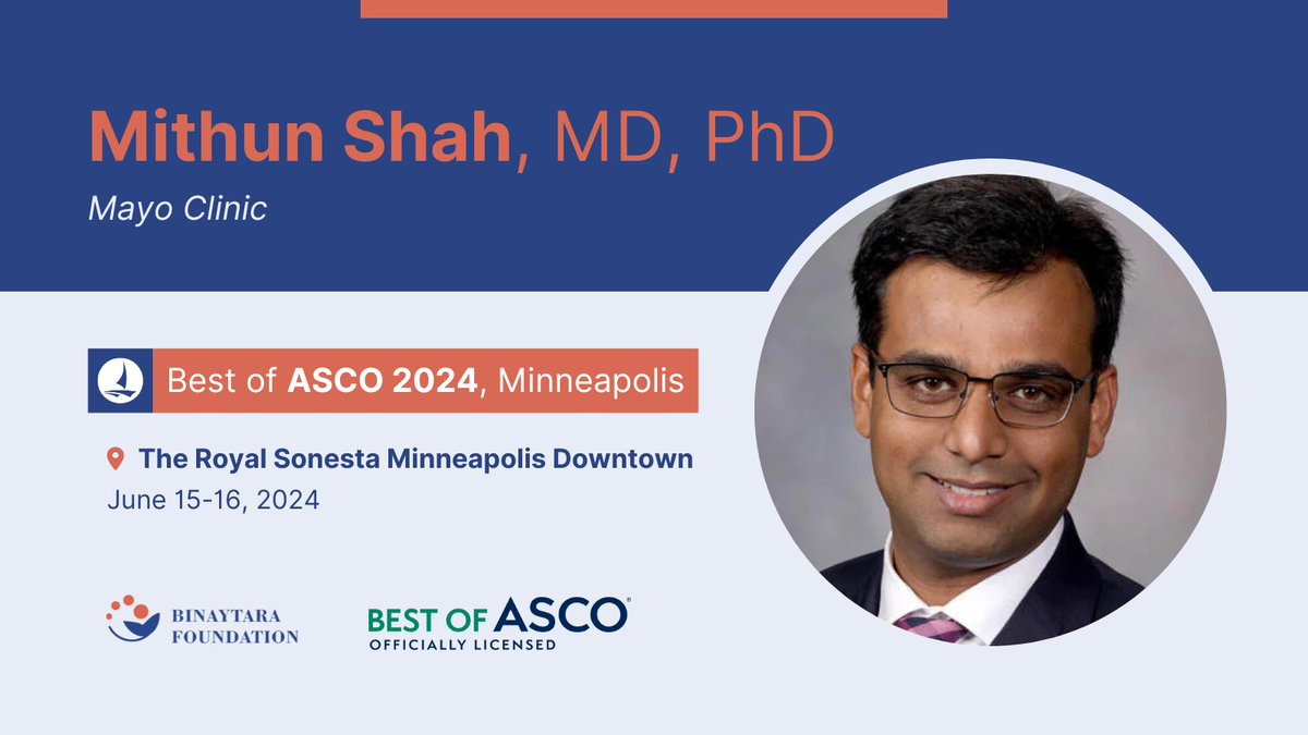 Awaiting Dr. Mithun Shah's (@MayoClinic) Cellular Therapy case-based presentation at #BestofASCO24 Minneapolis! 🗓️ June 15-16, 2024 ➡️ education.binayfoundation.org/content/best-a… #CME #ASCO #cancer #cancercare #oncology #hematology #register #healthcare #Medicine #cellulartherapy