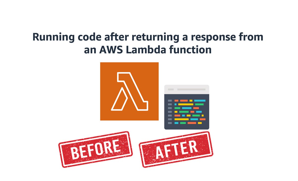 This blog explores ways to run a task that may start before the function returns but continues running after the function returns the response to the client. #AWS #AmazonWebServices #AWSBlogs #Cloud #CloudComputing #Serverless #Lambda go.aws/4aiP0Vw
