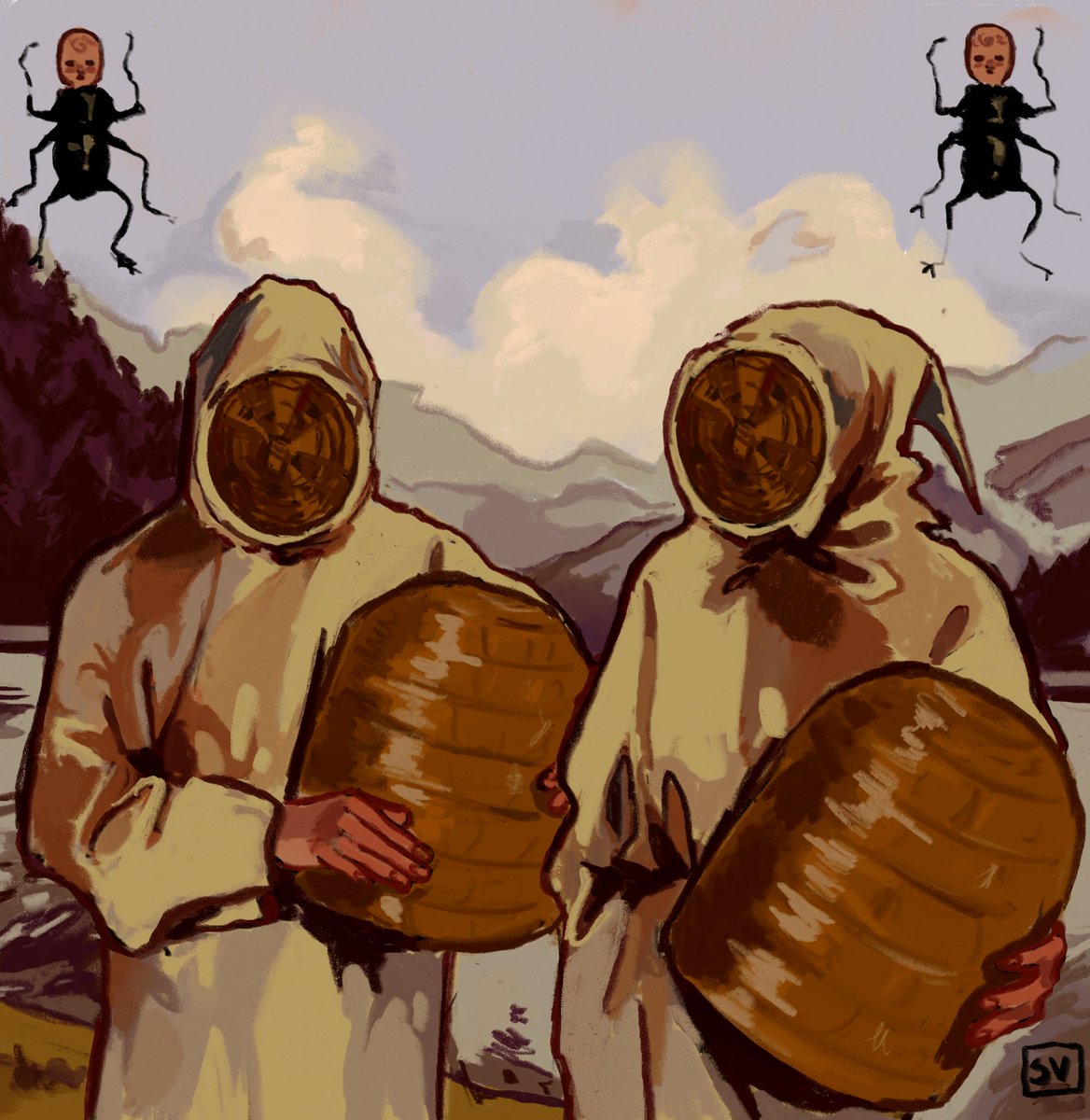 obsessed with medieval beekeeper outfits