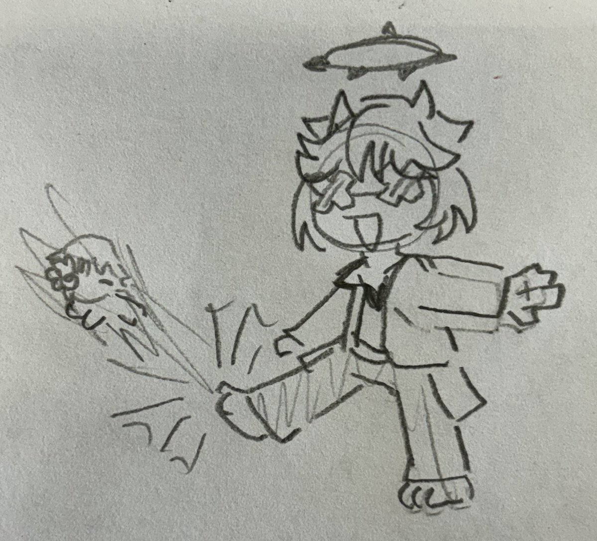 happy chaos no!!! do not kick the little asuker!!! its just a baby!!!!!!