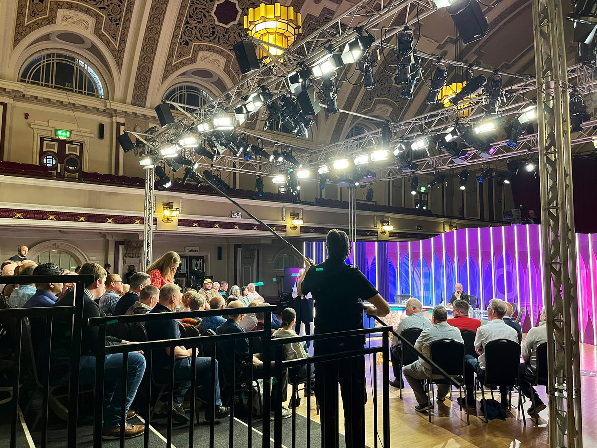 Pinch me moment…just watched Question Time go out live from Stoke🤩
