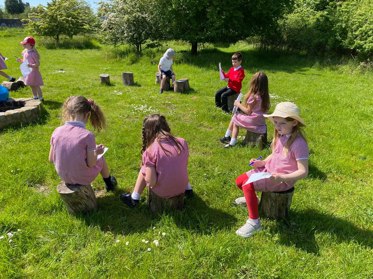 Rabbits enjoyed their outdoor learning this afternoon at Cople. #outdoorlearning #science