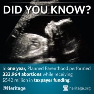 Not a penny of our tax dollars should be going to Planned Parenthood. Especially since they support abortion up until the time of birth. If PPP truly cares about women, make it mandatory for to give an ultrasound before any procedure is given. #DefundPlannedParenthoodNow