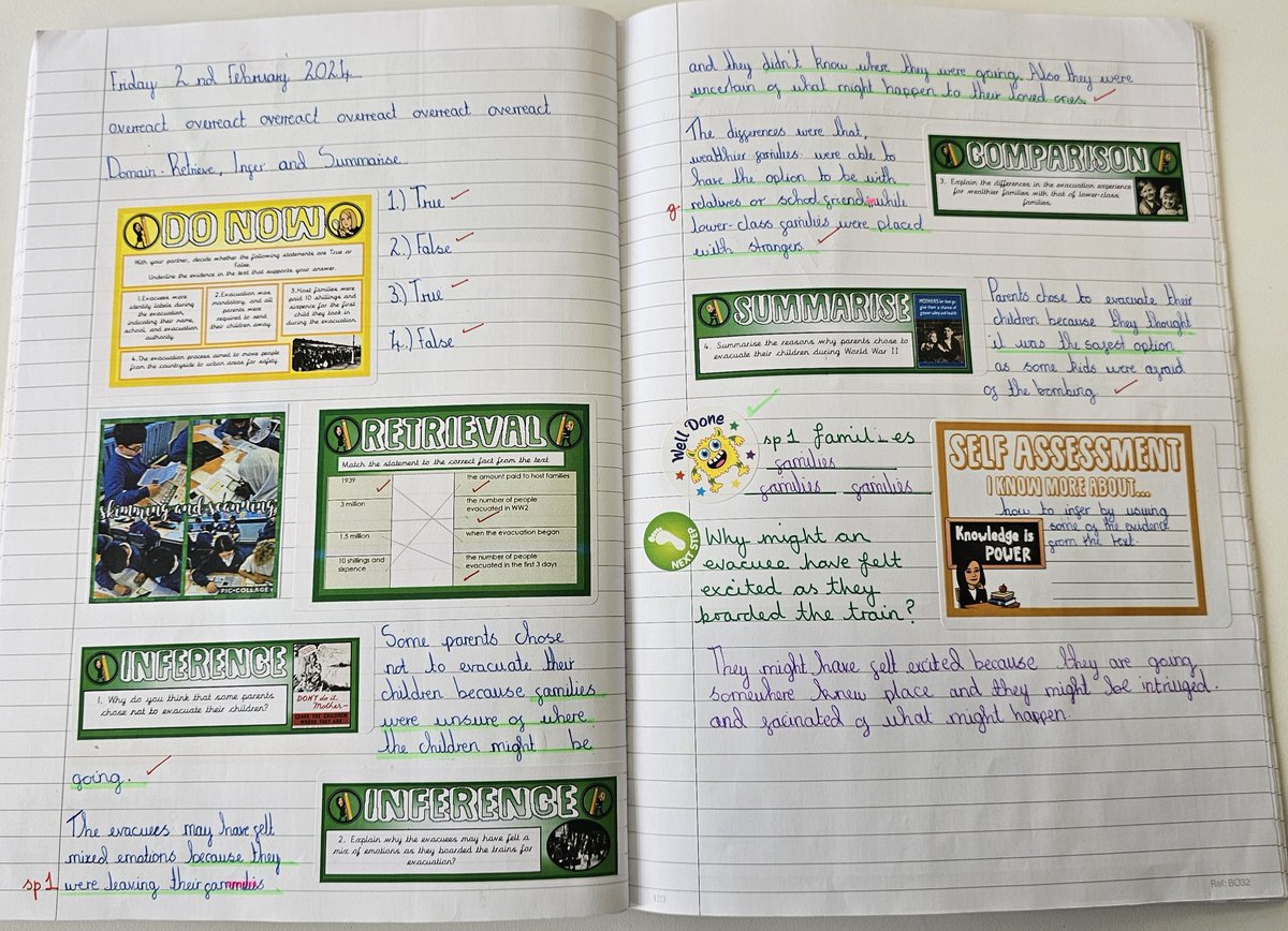 It was a joy for @LFP_MissEvans and I to look through the reading books this afternoon. So many wonderful tasks all presented to such a phenomenally high standard! Here are some KS2 examples... @Lea_Forest_HT @LFP_DHT_MrW @AETAcademies @mrsrmurad @lea_forest_aet