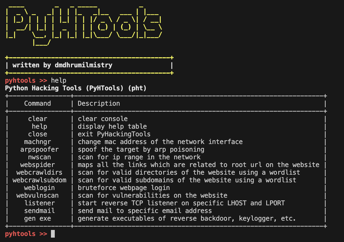 cyb_detective's tweet image. PyHTools

#Python toolkit for diffirent #cybersecurity  purposes:

- change mac address
- scan ip range in the network;
- scan directories (with wordlist)
- scan vulnerabilities 
- scan valid subdomains (with wordlist)

and more

github.com/dmdhrumilmistr…

Creator @dmdhrumilmistry