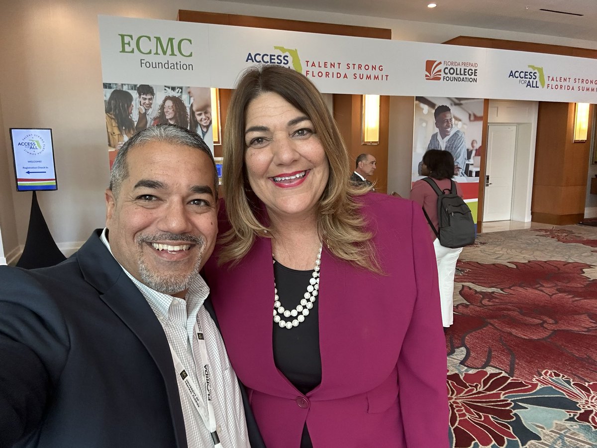 Great catching up with and hearing from Paul Luna and Madeline Pumariega today at Florida College Access Network’s Talent Strong Florida Summit.   #AccessForAll #NoGaps #FCAN2024