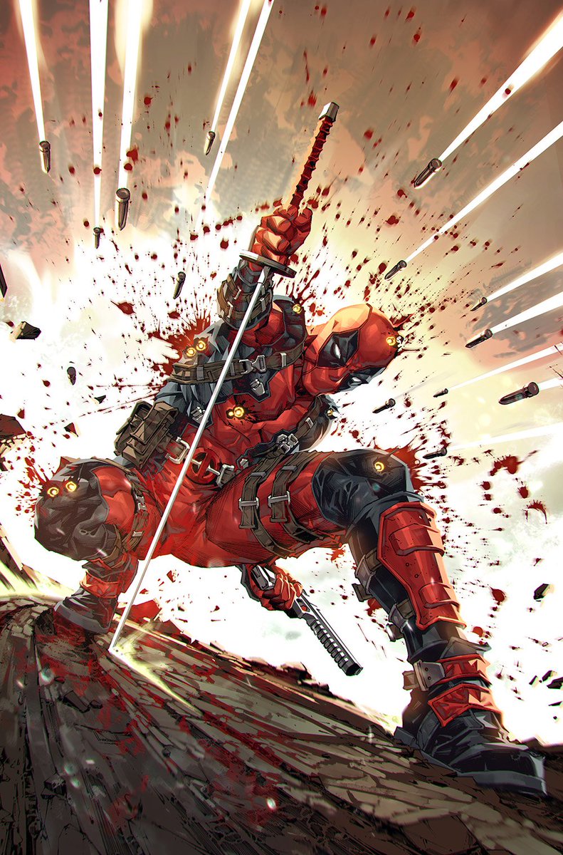 #Deadpool. Ilustración de Kael Ngu.