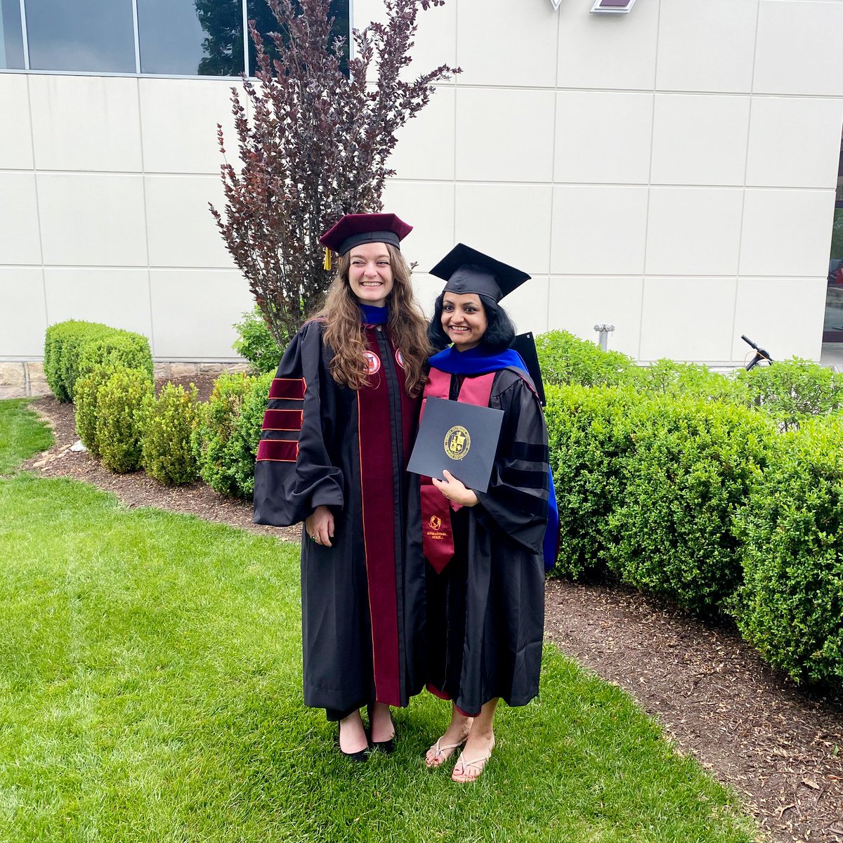 🎓🌟 Shoutout to our newest Rhetoric and Writing PhDs, Dr. Priya Ganguly and Dr. Chloe Robertson! Congratulations on your phenomenal achievements! We’re proud and excited for what’s next for you both. #HokieGrad #phdlife @Priyank70524331