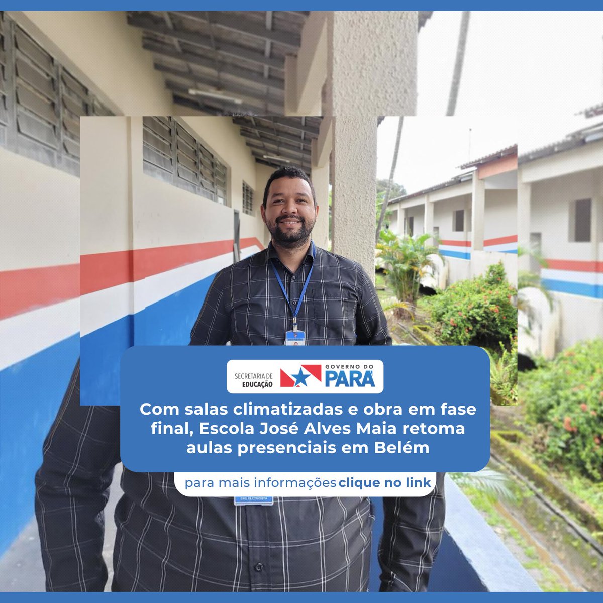 Com todas as salas climatizadas, a obra de reforma e expansão da escola em fase final e melhorias da parte elétrica, iluminação e infraestrutura, a Seduc reforçou mais uma vez o compromisso com a comunidade escolar.

agenciapara.com.br/noticia/53969/…