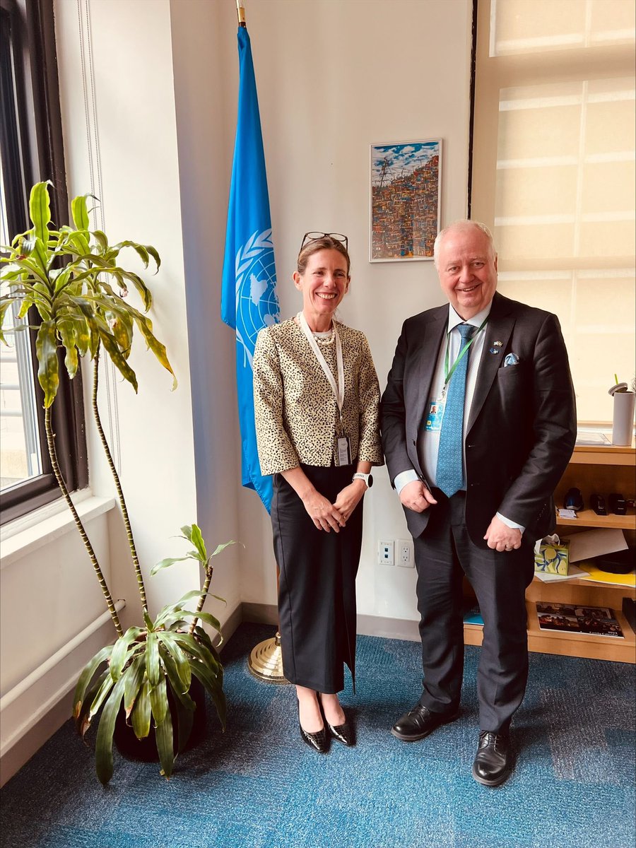It was great meeting w/ Dan Ericsson, Swedish Secretary of State, Department for Rural Affairs. We discussed stronger collaboration in forest mngmnt in the context of @UNDP’s #ClimatePromise, #NaturePledge including green tech & devt to accelerate progress on the #2030Agenda