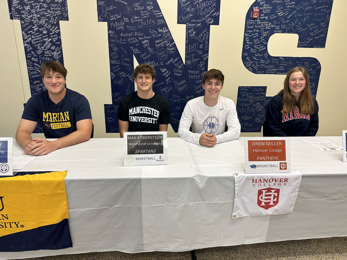 🔵🟡 College Signing Day! Congrats to our 8 seniors! Good luck in your future endeavors!🟡🔵 @golfingdad1007 @TriWestBaseball @TriWestFootball @TW_Hoops @TriWestGBB @TW_Principal @ScottFrye37 @nwhsc1