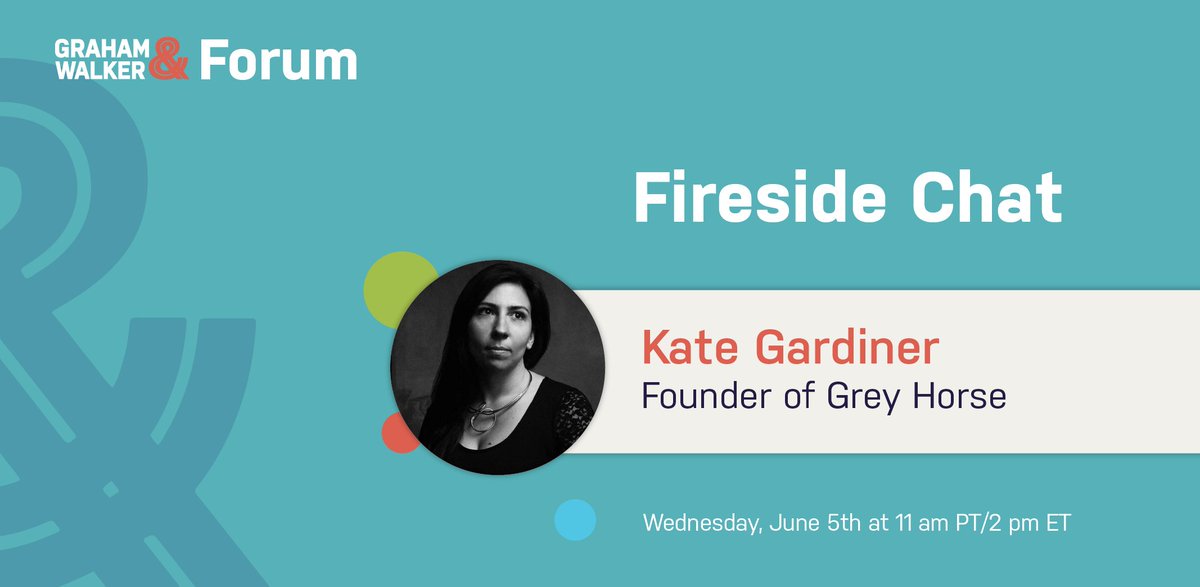 Graham & Walker (@grahamandwalker) on Twitter photo Join us June 5th for a fireside chat between <a href="/KateGardiner/">Kate Gardiner</a>, founder of <a href="/greyhorsecomms/">Grey Horse</a> and <a href="/LeslieFeinzaig/">Leslie Feinzaig</a> on PR and the reality of how female founders often face media backlash for the same slipups their male counterparts seem to get away with...
RSVP: lu.ma/heef8phr Join us June 5th for a fireside chat between <a href="/KateGardiner/">Kate Gardiner</a>, founder of <a href="/greyhorsecomms/">Grey Horse</a> and <a href="/LeslieFeinzaig/">Leslie Feinzaig</a> on PR and the reality of how female founders often face media backlash for the same slipups their male counterparts seem to get away with...
RSVP: lu.ma/heef8phr