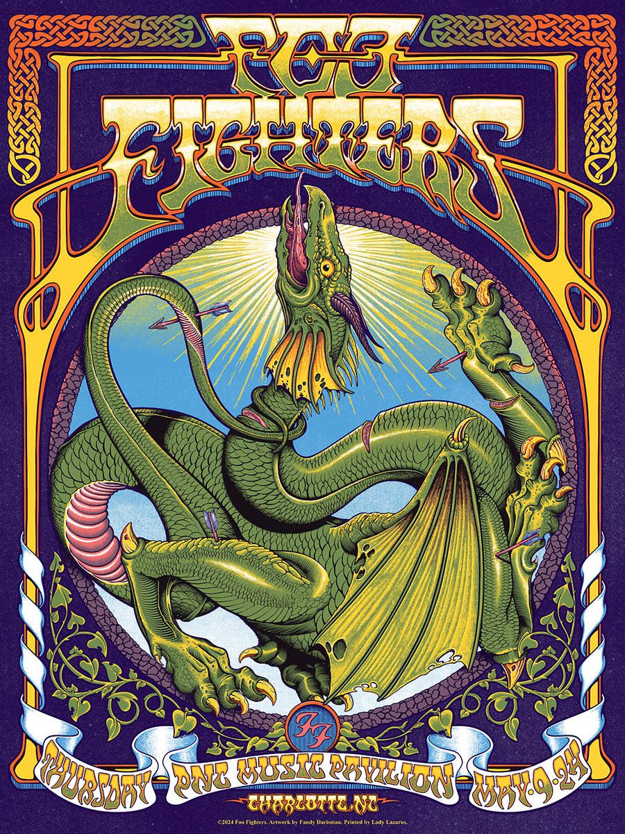 SOLD OUT: CHARLOTTE!!!

5:30pm Doors Open
7:00pm <a href="/NovaTwinsMusic/">Nova Twins</a> 
8:00pm #FooFighters

🖌️: Fandy Darisman