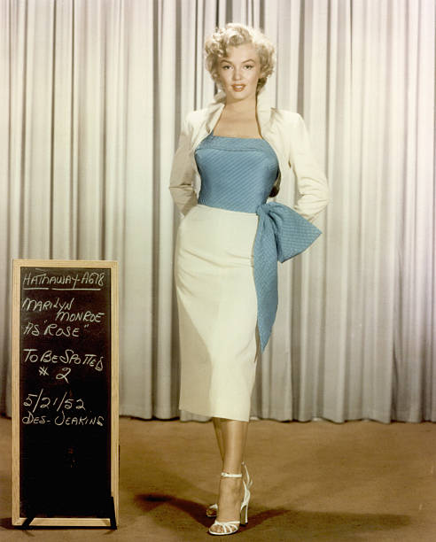 Marilyn Monroe in a wardrobe test for 'Niagara'. (1952) The film featured one of her best dramatic performances.