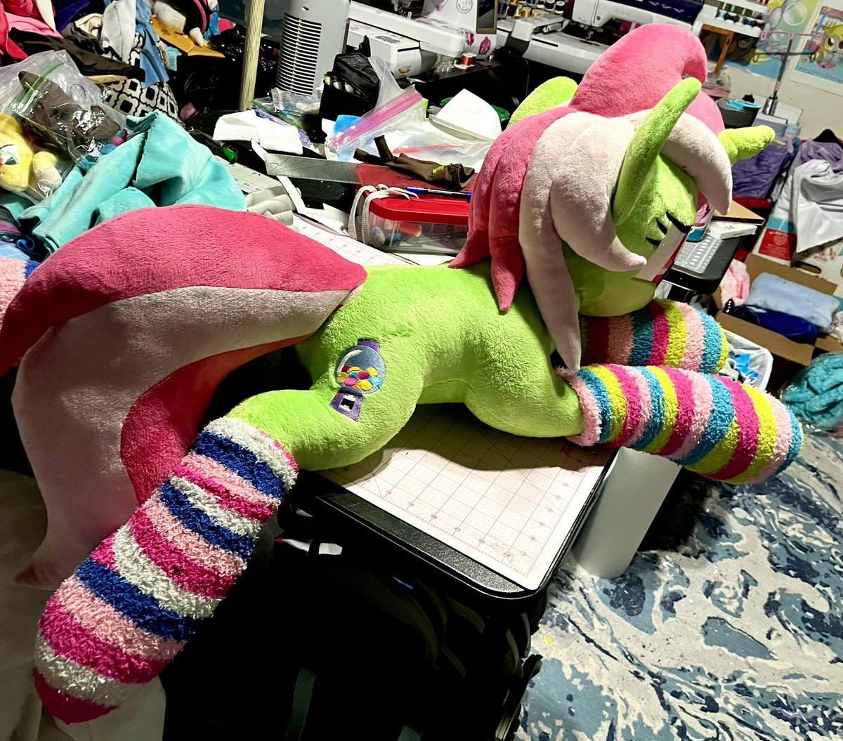 Asking $450 plus free US shipping I purchased this “Lifesize” plushie of Bubblegum Minty from LanaCraft back in late 2016 as a commission. She’s mostly just been sitting around since I purchased her and I’d like to find her a new forever home with somepony who
