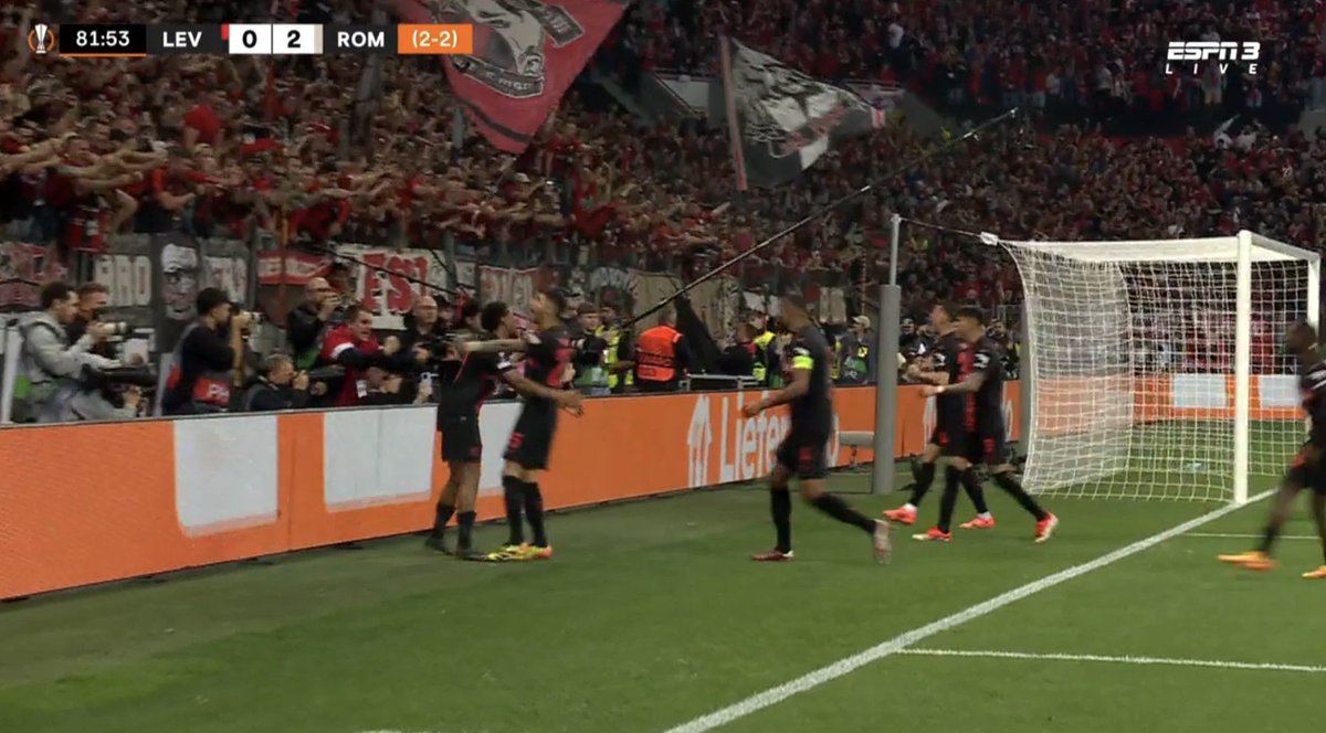 1-2. OWN GOAL AND BAYER LEVERKUSEN LEAD ON AGGREGATE AGAIN !!!!!!!!!!!!!!!!!!!!!!!!!!!!! IT'S HAPPENING AGAIN !!!!!!!!!!!!!!!!!!!!!!!!!!!!!