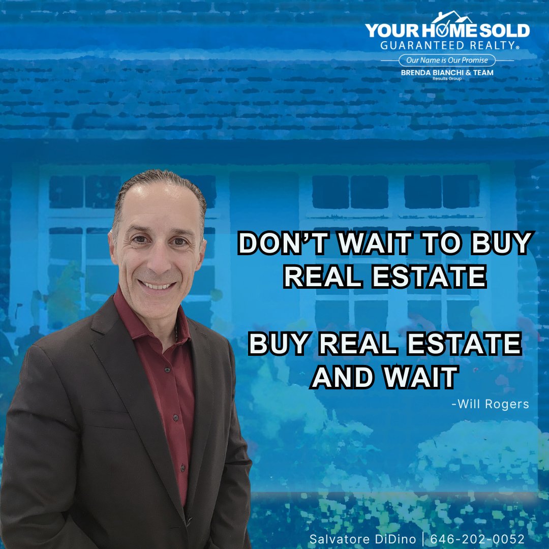 Feeling inspired by this timeless wisdom: 'Don’t wait to buy Real Estate, buy Real Estate and wait.' 💼🏡 It's a reminder that strategic investments can yield fruitful returns over time. 

#realestate #investing #yourhomesoldguaranteed #BetterCallSal