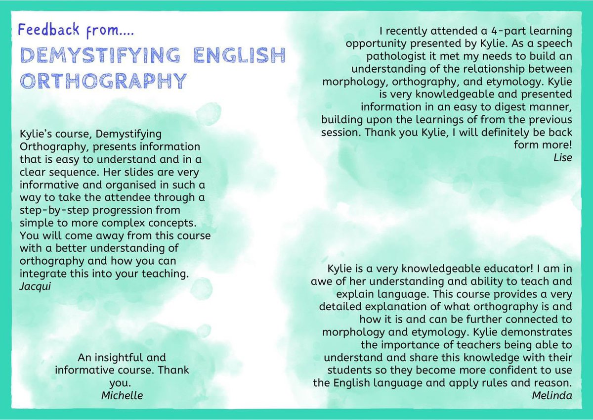 JasmineFS208's tweet photo. 💥SPELLING PL💥
@KylieC92116526 from Literacy Links is putting on some more brilliant PL in spelling. Don’t miss it!! 💥💥💥💥⚡️⚡️⚡️⭐️⭐️⭐️🙌🏽🙌🏽🙌🏽
#spelling #orthography #morphology #etymology #phonology https://t.co/uTko4zIqB3