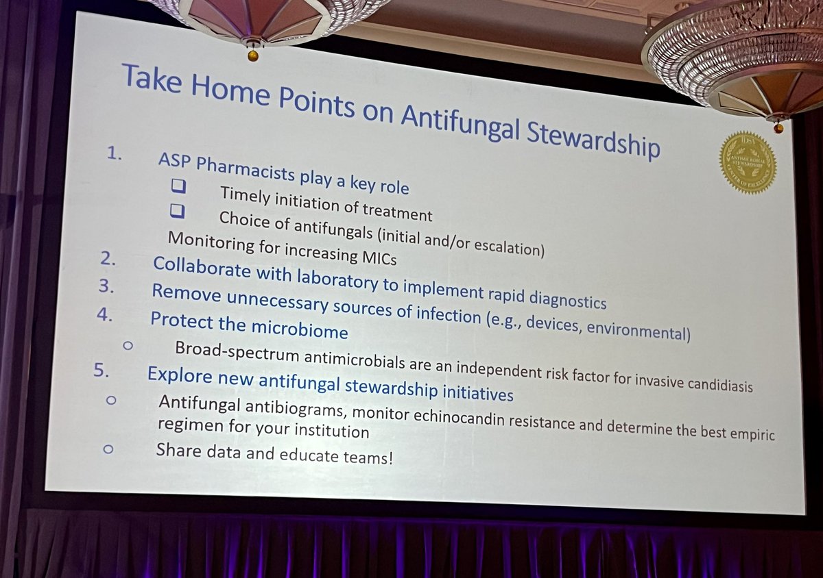 Take home points on antifungal stewardship 🔥🔥 #MADID2024