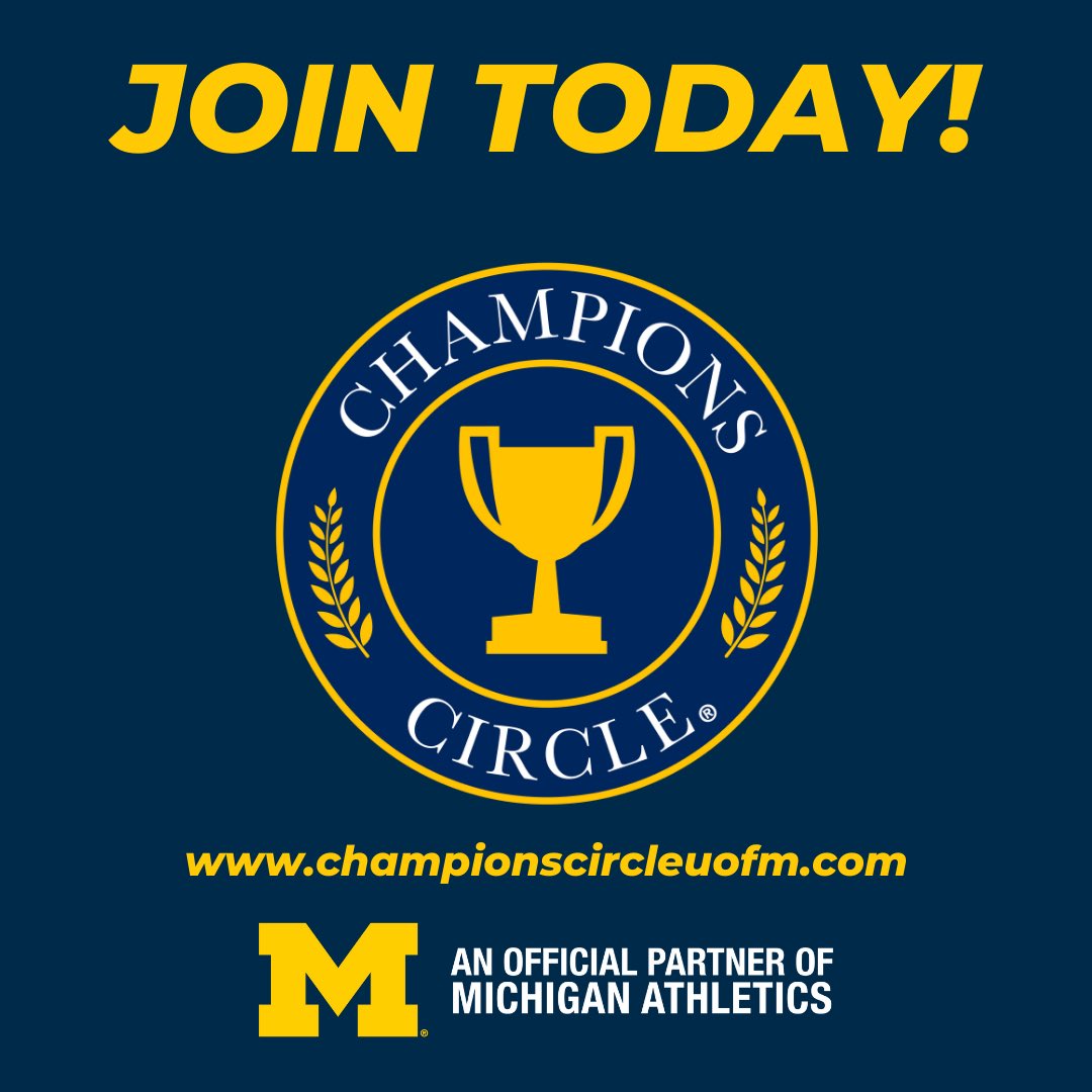 Those who support will be Champions! Michigan fans, this is your opportunity to make an impact on student-athletes and help Michigan win Championships across all sports! For more info, head over to ChampionsCircleUofM.com #GoBlue