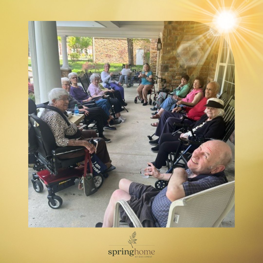 Our assisted living residents had a wonderful time soaking up the sunshine and enjoying the beautiful weather this week! It's been perfect for outdoor activities and bonding with friends. ☀️ 

#SpringHome #Galloway #AssistedLiving
