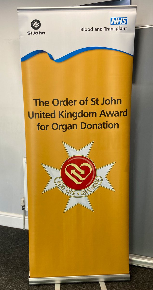 A great privilege to attend today’s Order of St John Award ceremony for Organ Donation. A deeply poignant occasion.