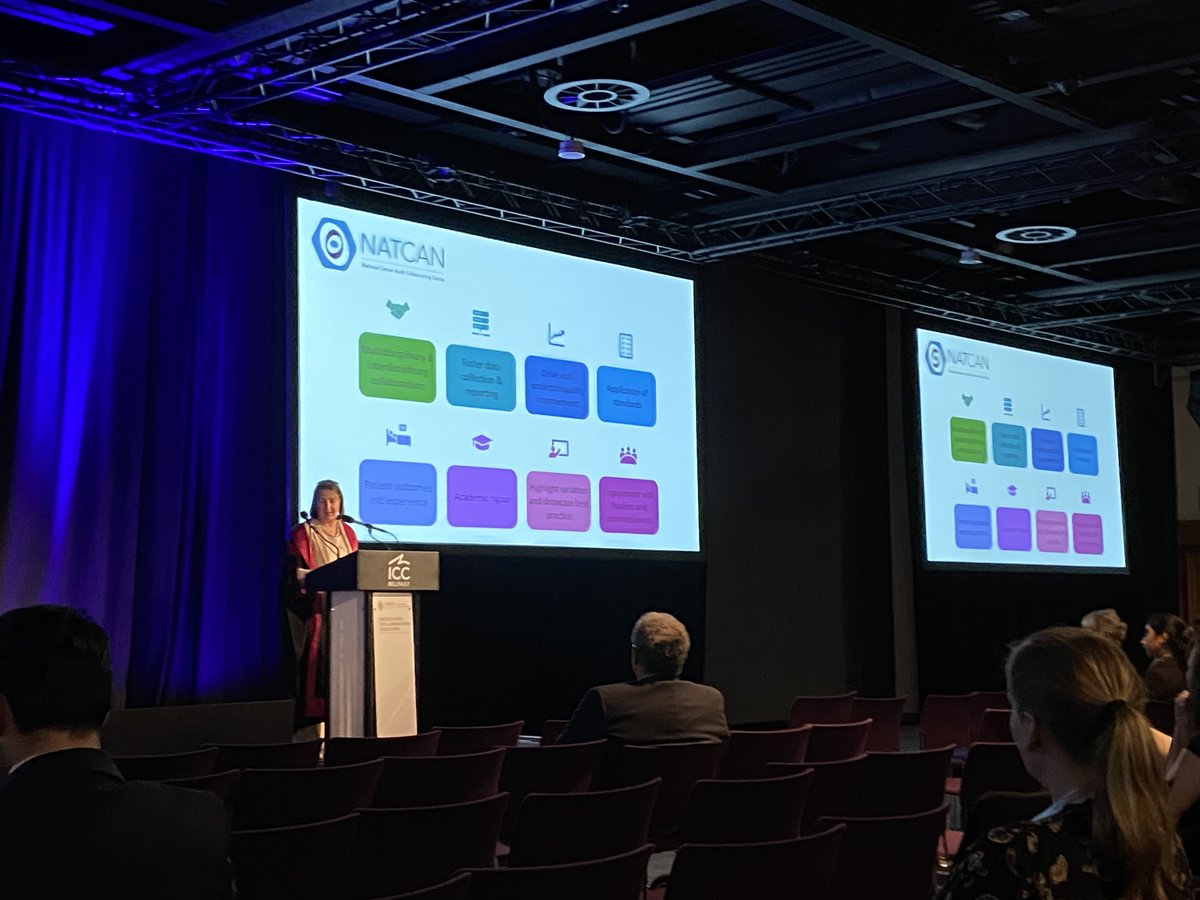 NBOCA's Clinical Co-Lead @cam_colorectal highlighting how @NATCAN_news can drive quality improvement in the care of patients with cancer📈 #QualityImprovement

Congratulations Miss Fearnhead for delivering an inspiring @RCSnews Moynihan Lecture 
@asgbi
#ASGBI2024