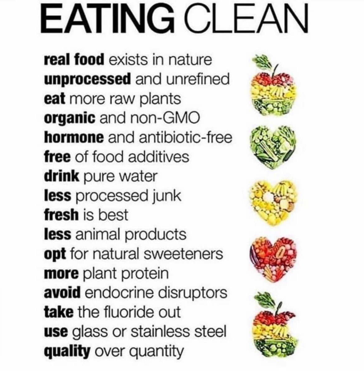 Eat Clean #nutrition #wellness #wellnessblog #plantmedicine #plantbasednutrition #healthyself #foodismedicine #healthyliving #healthylifestyle #wellnesswarrior #healthylivingtips #healingwithfood #healthy #healthylifestyle