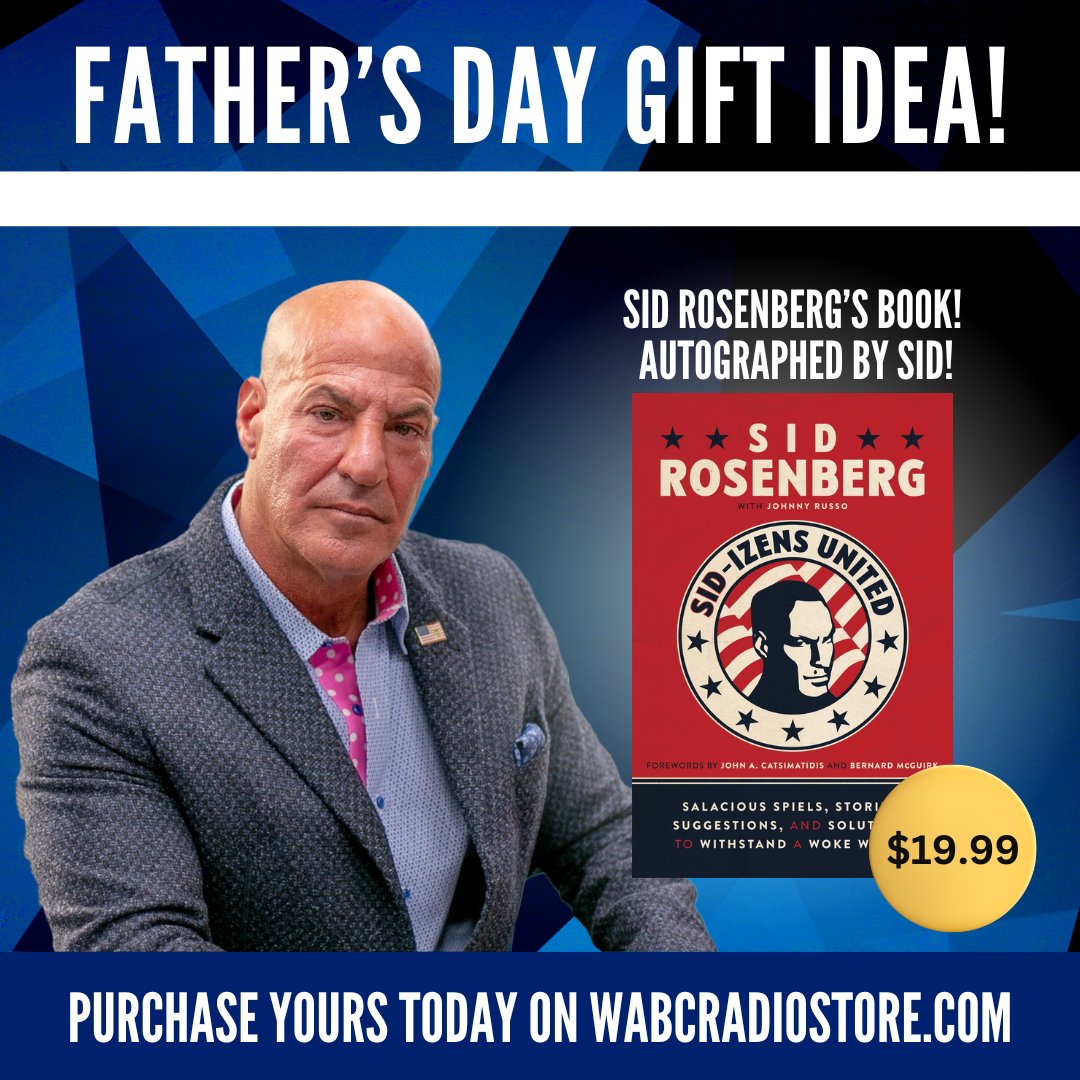 Here's a great Father's Day gift idea! Purchase your loved one an AUTOGRAPHED Sid-izens United: Salacious Spiels, Stories and Solutions to Withstand a Woke World! Order here: bit.ly/3UOH9dV