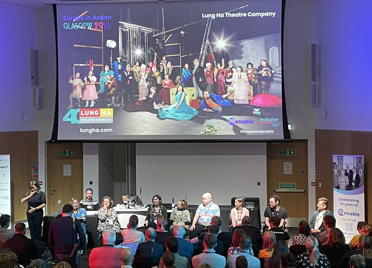 An inspiring final day of #EuropeInAction24 as @LungHasTheatre discussed their brilliant production Castle Lennox, it’s theme of historic institutional care, and the question posed in the final scene - Are We There Yet? - central to this conference on learning disability #rights.