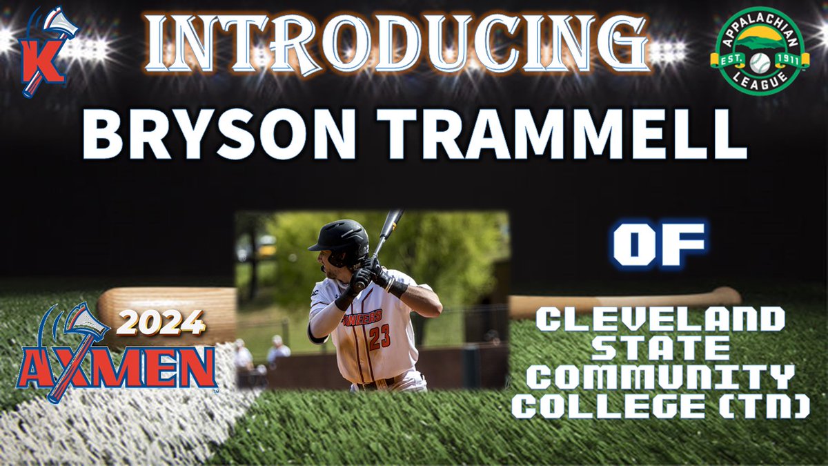 Put your hands together for @BrysonTrammell2 of @CSCC_BSB!  Welcome to the @KingsportAxmen!

#AxesUp 🪓⚾️