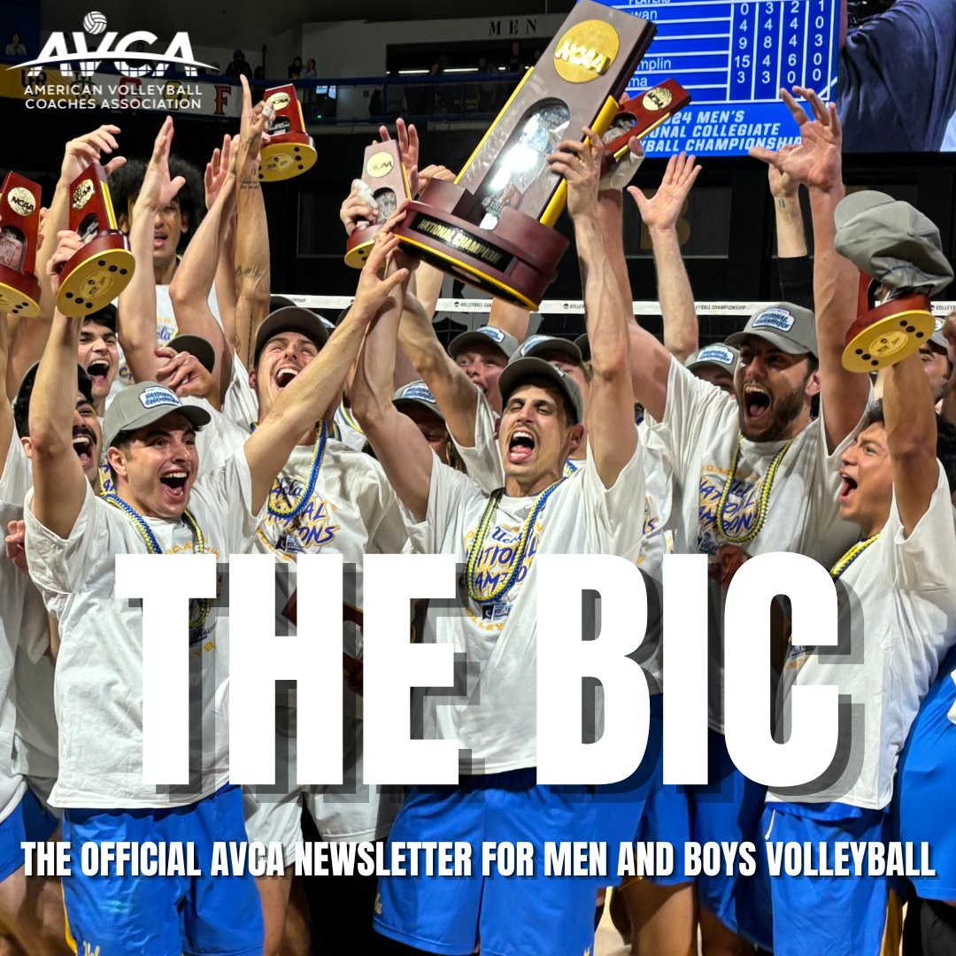 Check out the latest edition of “The BIC” featuring: >>UCLA Win’s Back-to-Back NCAA Titles >>Cal Lutherans Wins First Ever NCAA DIII Title >>Georgetown Captures NAIA Championship >>and more! Newsletter: avca.org/blog/ucla-cal-… #NCAAMVB #NAIAMVB
