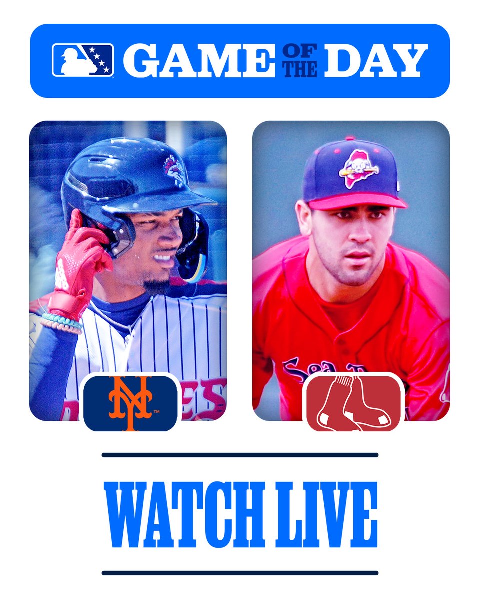 Mets prospect Alex Ramírez and @RumblePoniesBB face the Red Sox top three prospects -- Marcelo Mayer, Roman Anthony and Kyle Teel -- and the @PortlandSeaDogs in the @MiLB FGOTD. Watch LIVE: atmlb.com/3NzZ69Q