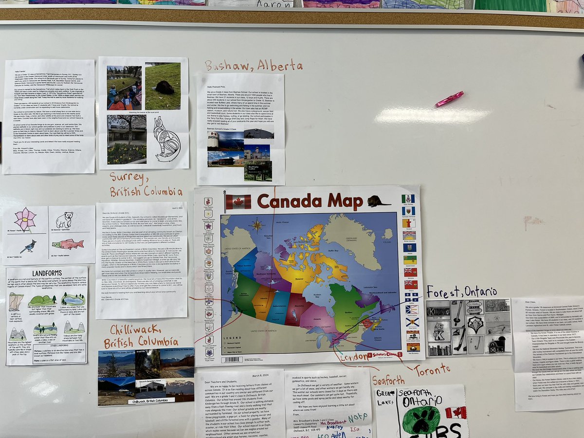 Trina Rutland (@trutland45) on Twitter photo We are exchanging postcards and letters with classes across Canada! We made our postcards using Google Drawing. We shared information about our region and our city. So far we have heard from classes BC, Alberta, Manitoba and Ontario! <a href="/cedarhollowps/">Cedar Hollow</a> We are exchanging postcards and letters with classes across Canada! We made our postcards using Google Drawing. We shared information about our region and our city. So far we have heard from classes BC, Alberta, Manitoba and Ontario! <a href="/cedarhollowps/">Cedar Hollow</a>