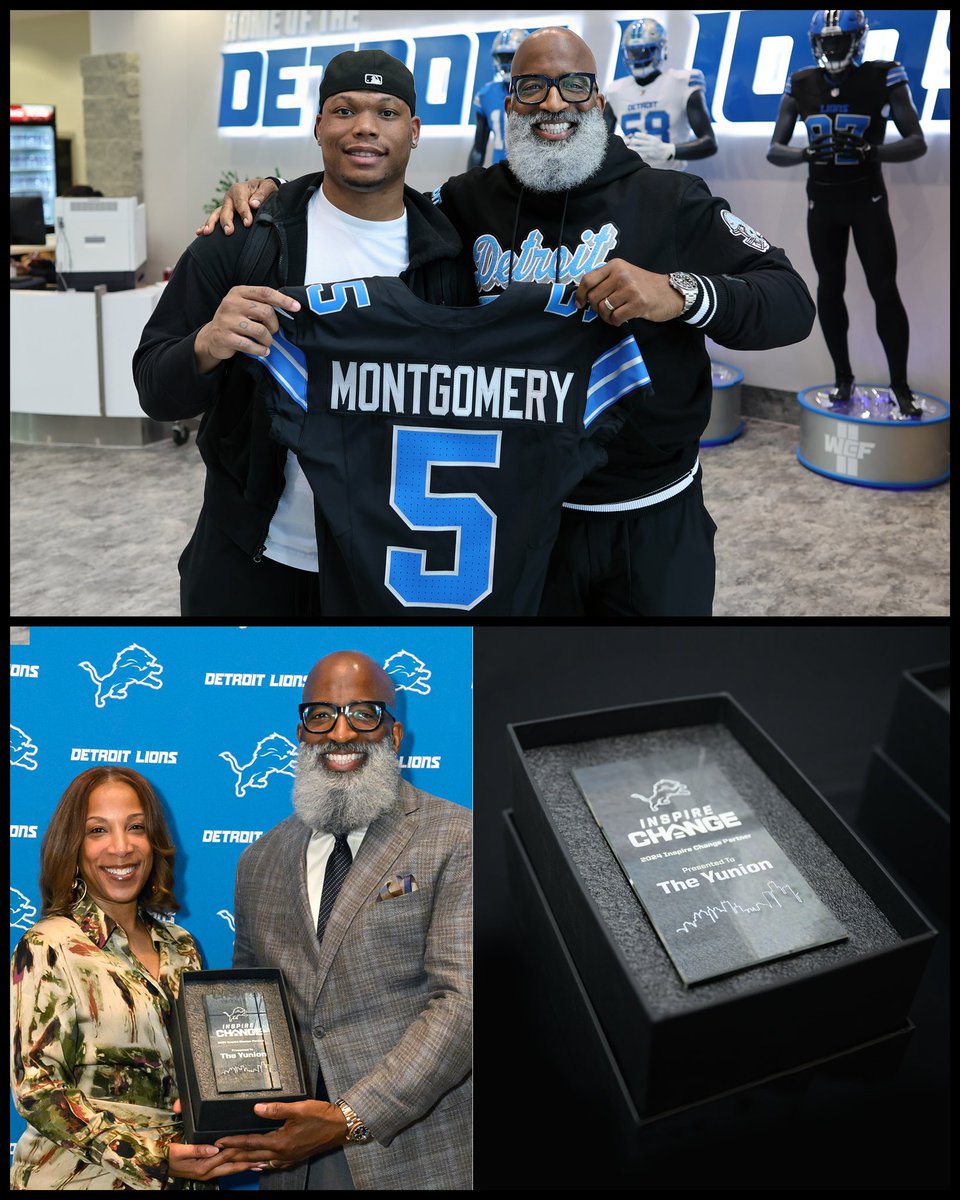 Please join me in thanking the Detroit @Lions Foundation for selecting our nonprofit @TheYunion to support the transformative work at The Cave of Adullam Transformational Training Academy! #InspireChange