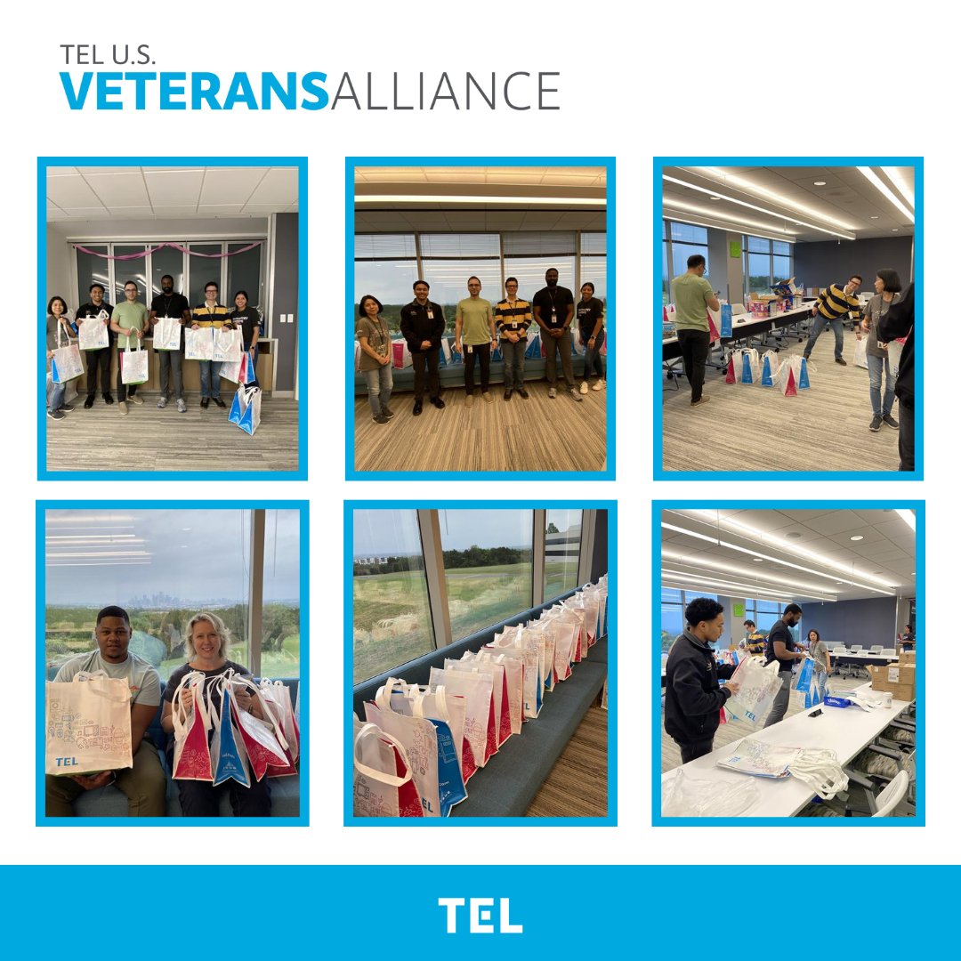 The TEL U.S. Veteran Alliance recently hosted an employee volunteer event, creating care packages for soldiers returning home from deployment! #TeamTEL was honored to deliver over 200 care packages to families across Central Texas. #TELFORGOOD