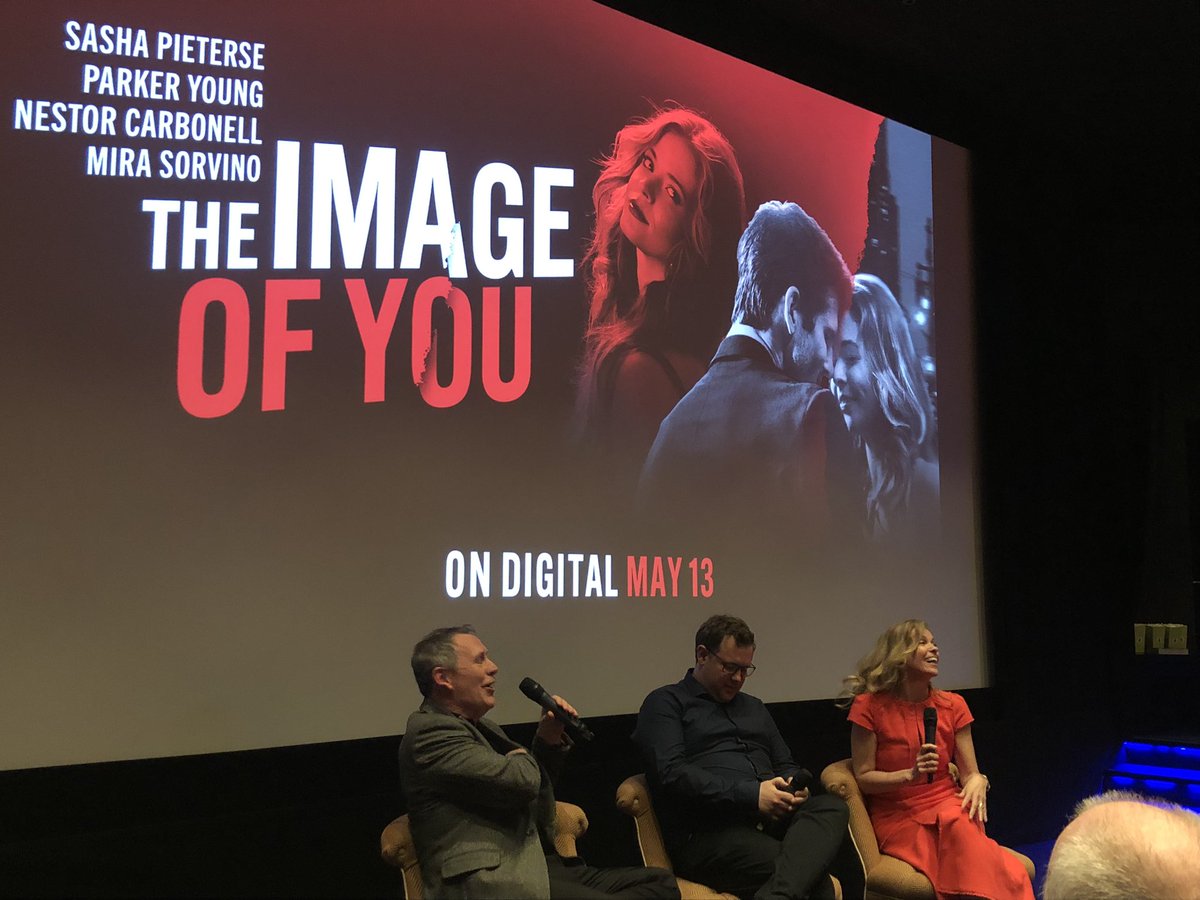 A fun evening spent watching #TheImageOfYou @adeleparks Thank you lovely! Hits digital services on Monday. @ParamountPlusUK Lovely to catch up with fellow book editors @AmyLysette @pussmilligan @FabFrosty