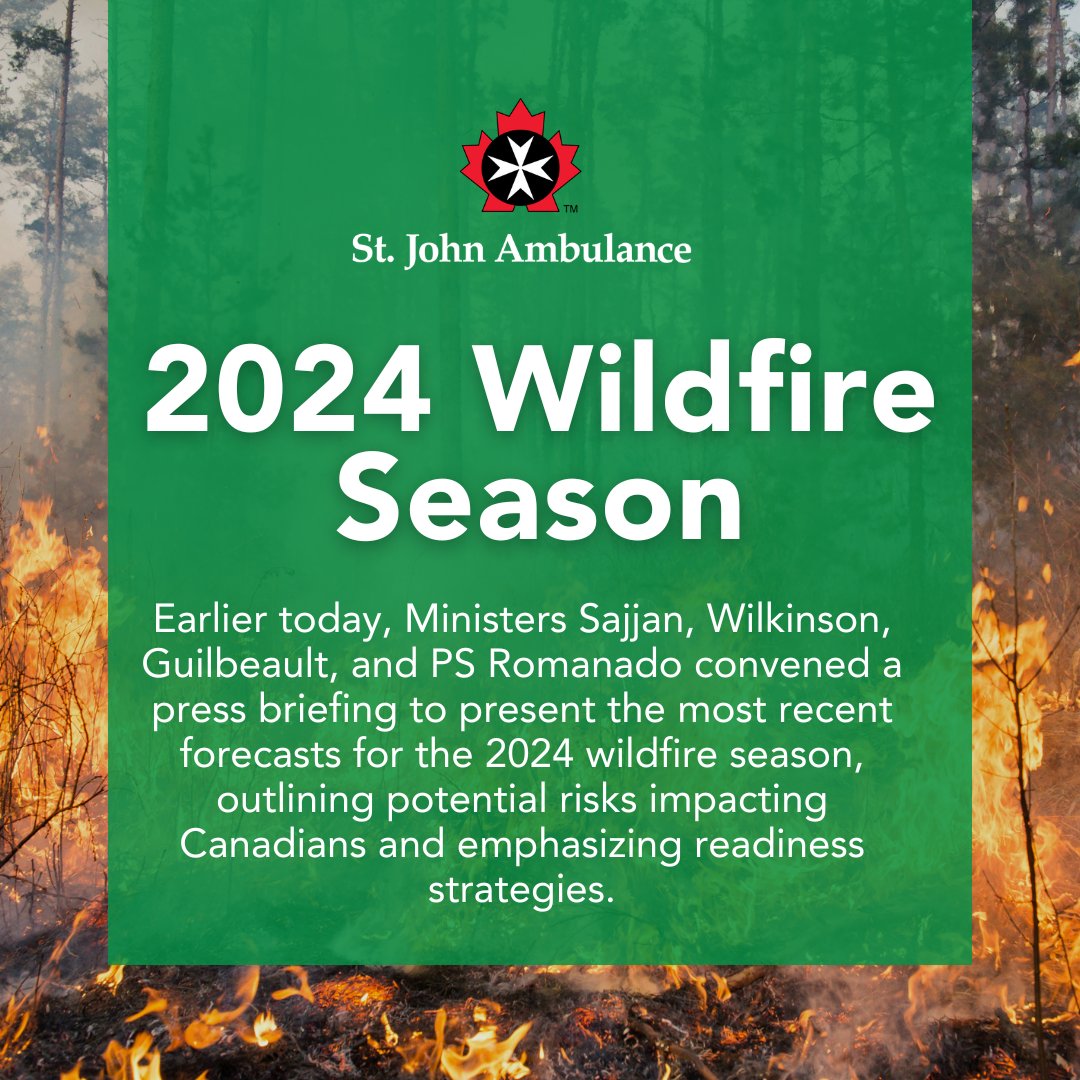 As wildfires threaten, SJA stands ready to support Canadians. As a national emergency management NGO collaborating with Public Safety Canada, we bolster response readiness nationwide. Together, let's ensure Canadians' safety. Learn more in the release: ow.ly/kajV50RAWrV