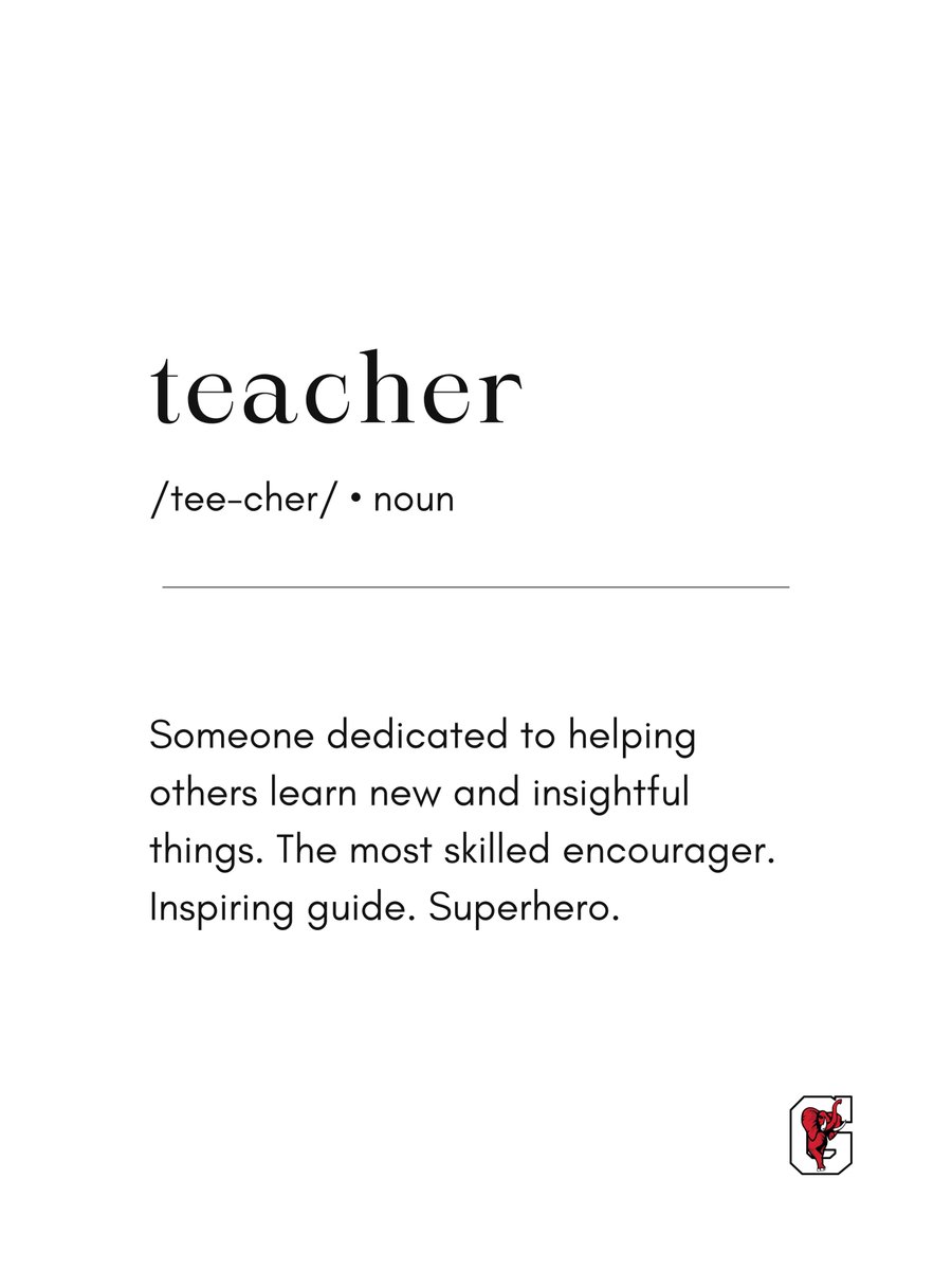 Tomorrow is the last day of Teacher Appreciation Week but our thanks never runs out. Thank a teacher every day for the investment they make in our future.