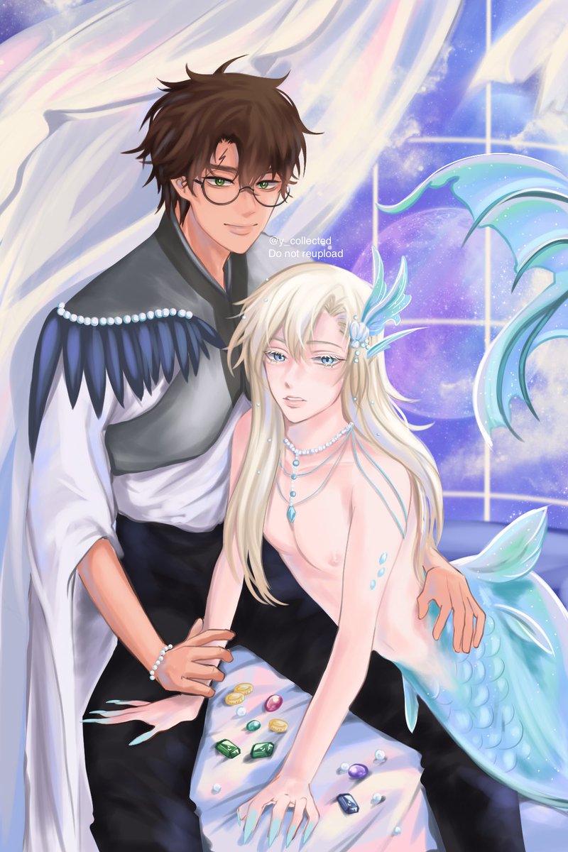 Y4_YII's tweet image. #hpdm for mermay 
his beloved treasure🫧⚓️🐚